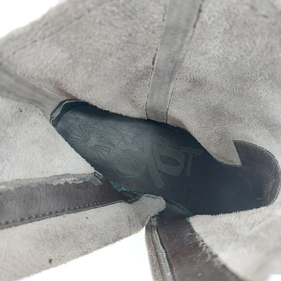 OTBT Bedford Sz 8M Gray Suede Leather Boots Ankle Bootie - Picture 10 of 16